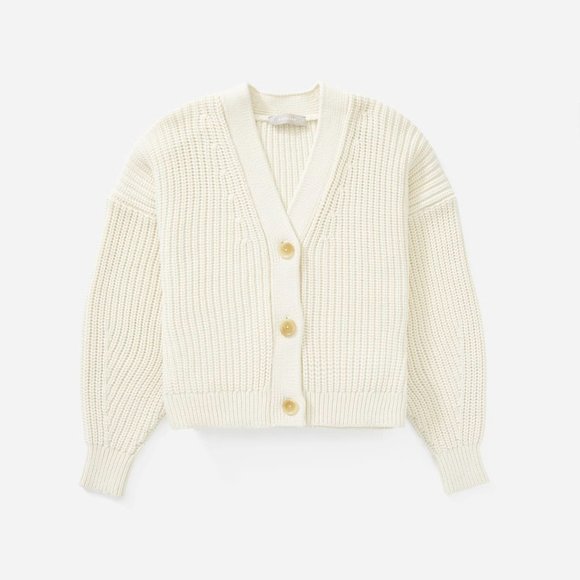 Everlane Sweaters - Everlane texture crop cotton cardigan